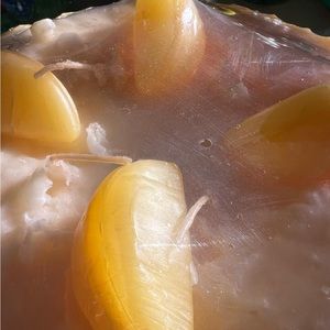 Lemon chiffon 4 wick pillar candle